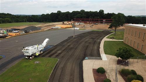 Parking lot milling