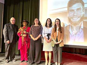  Alumni Award winners on stage
