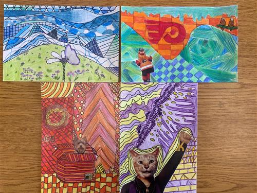 Student artworks