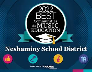  NAMM 2022 Best Communities for Music Education badge Neshaminy School District