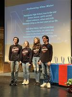 NHS Select Choir singing on stage