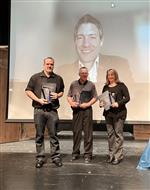 Award recipients on stage