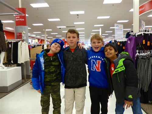 Miller students at Target Miller students at Target