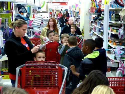 Miller students at Target Miller students at Target
