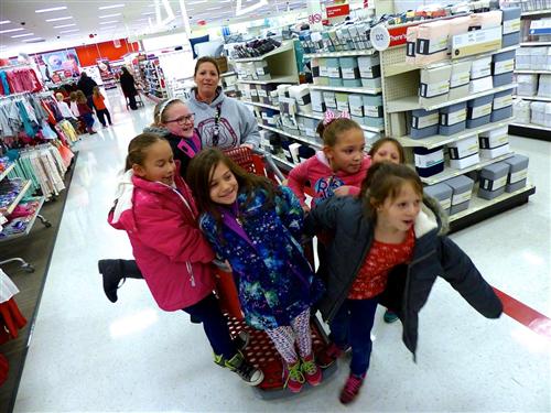 Miller students at Target Miller students at Target