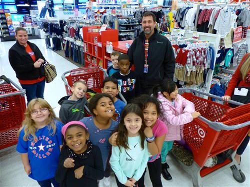 Miller students at Target Miller students at Target