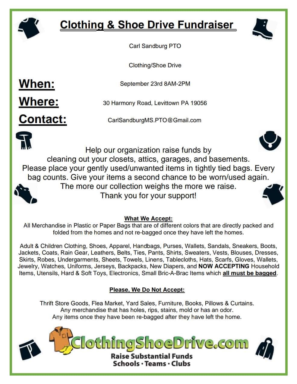 Clothing Fundraiser 