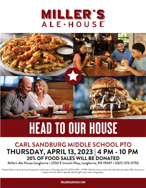 Miller's Ale House 4/26/23