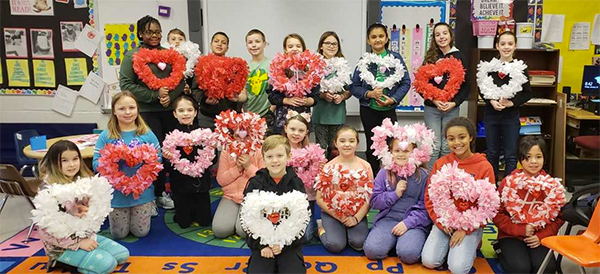 Heart wreath project