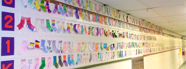 Bucks socks fundraider bulletin board