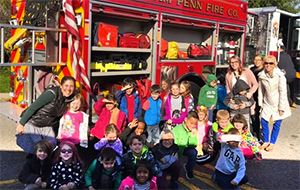 Fire company visits Hoover Elementary