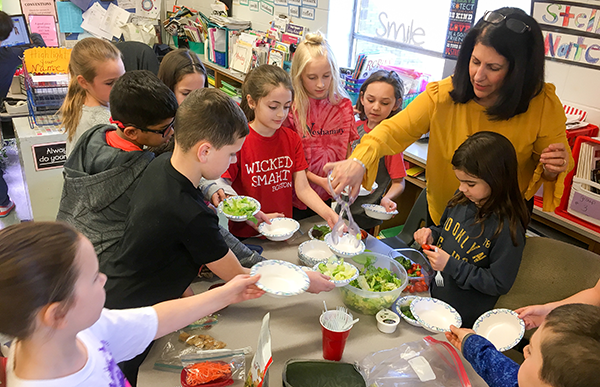 Salad party at Buck ES
