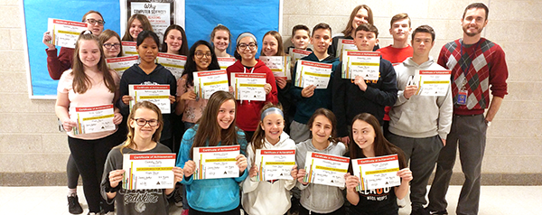 Maple Point students with BCIT certificates