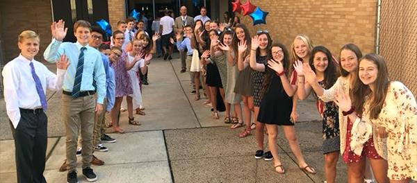 Maple Point Student Council tour guides
