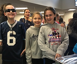 Maple Point students at the library