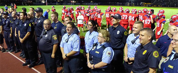 First Responders at NHS football game