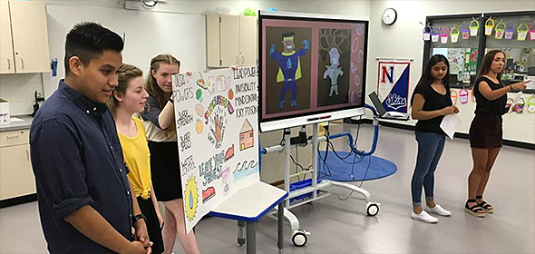 NHS science project presentation at Tawanka
