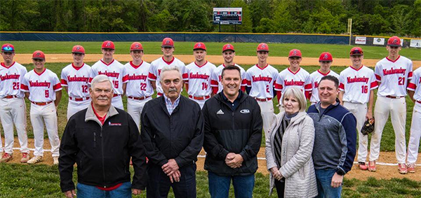 Armour family at Neshaminy baseball game