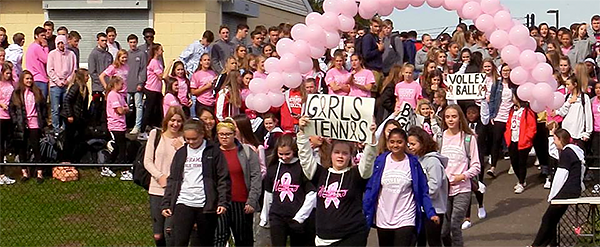 Pink Out 2018 at on parade at Neshaminy HS