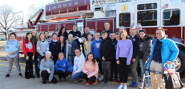 Poquessing delivers cookies to firefighters