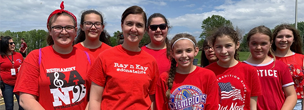 Sandburg students at the walkathon