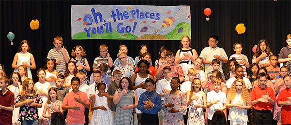Fourth grade move-up ceremony
