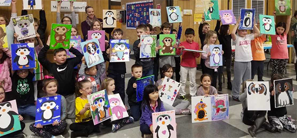 Paint Night at Schweitzer ES