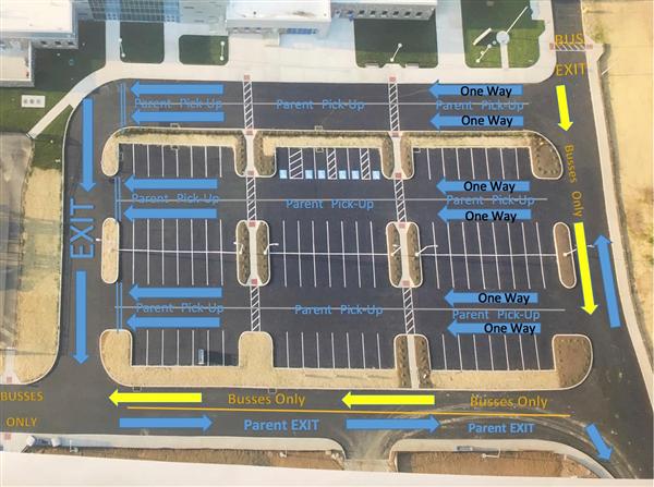 Afternoon pick-up map 