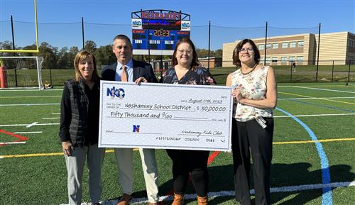 Big Check donation photo