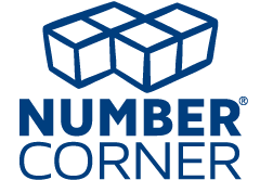 number corner logo