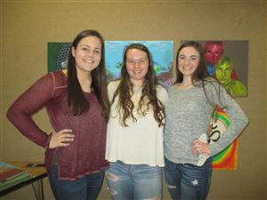 Chase Stanley, Grace Sangmeister, Brittany Kelly 