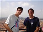 Sweaty and exhausted brothers at the top of the Duomo. (Florence, Italy) 