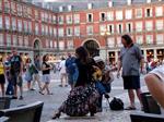 Entertainment in the Plaza Mayor. (Madrid, Spain) 