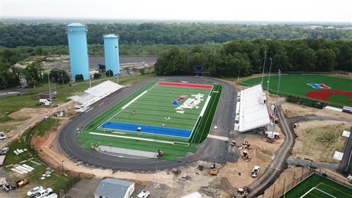 Aerial photo of stadium 